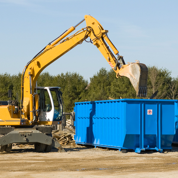 are there any restrictions on where a residential dumpster can be placed in Given West Virginia